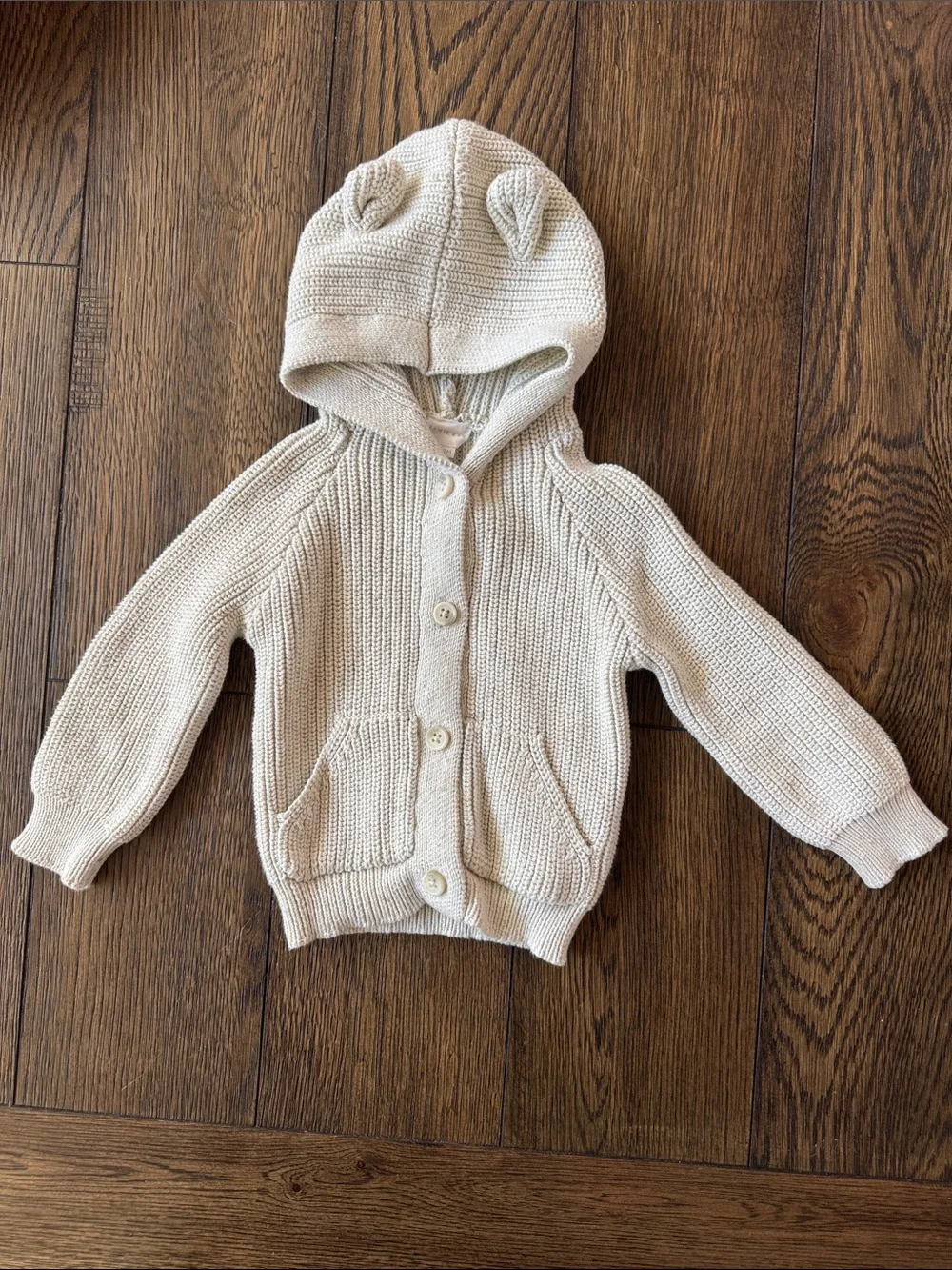Jamie Kay Bear Cardigan 6-12 Months EUC